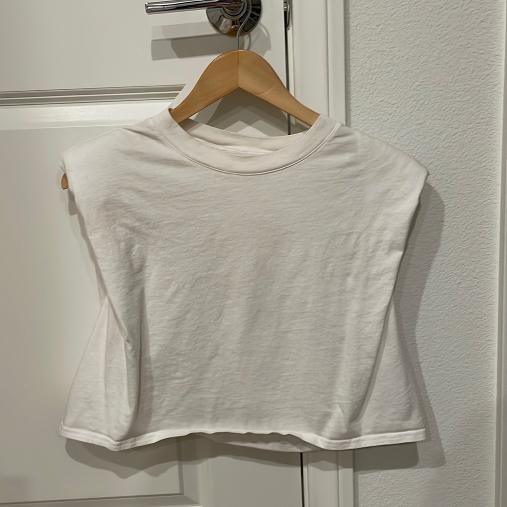 Aritzia shoulder pad top